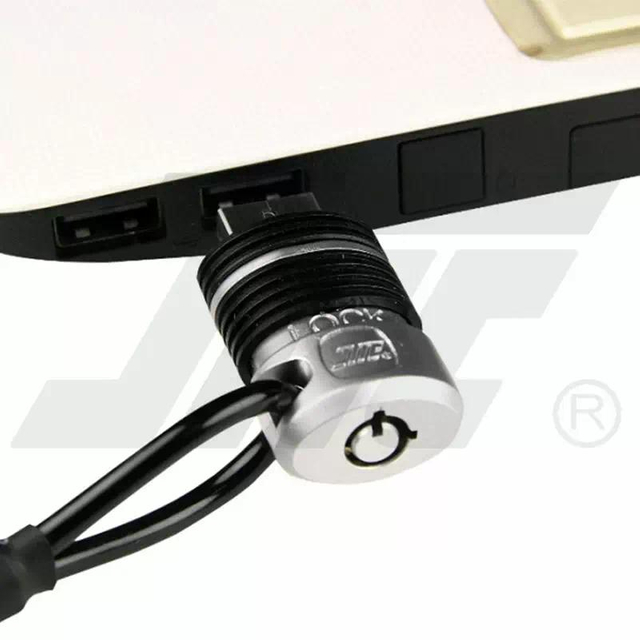 USB 埠圓管鑰匙型纜線防盜鎖