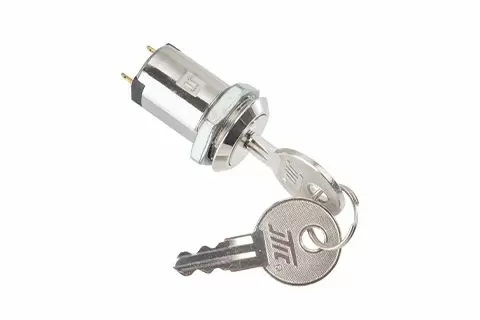 19mm外径4pin电源锁 (含双边铣齿铜钥匙开关)