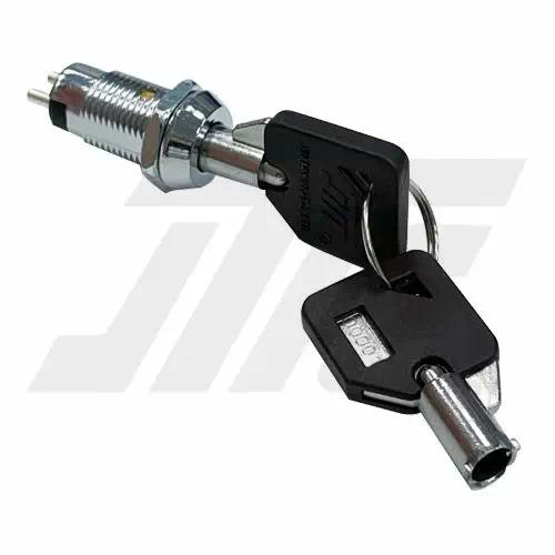 12mm二段式外徑4珠電源鎖 (含圓管鑰匙鎖開關)