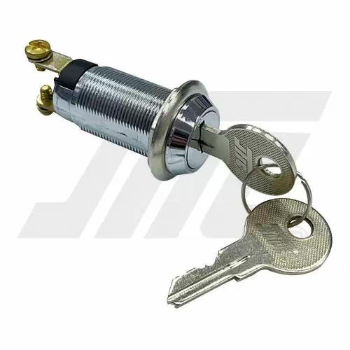 19mm外徑UL認證5disc螺絲端子電源鎖 (含單邊銑齒銅鑰匙鎖開關)