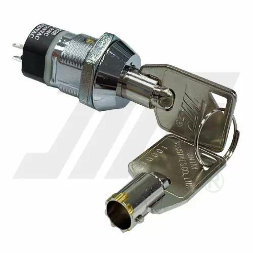 19mm外徑常開或常閉型電源鎖 (含圓管銅鑰匙鎖開關)