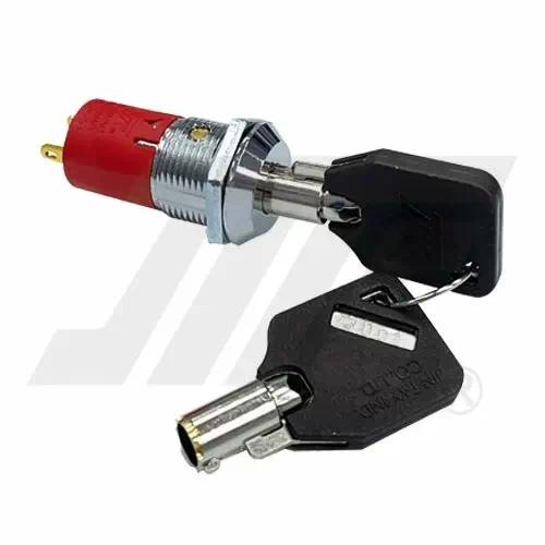 16mm外徑UL認證抗震設計電源鎖 (銅鑰匙開關)