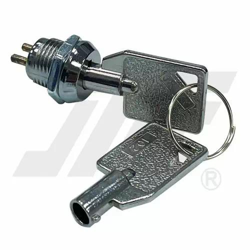 12mm外徑仿珠設計電源鎖 (含圓管鋅合金鑰匙鎖開關)